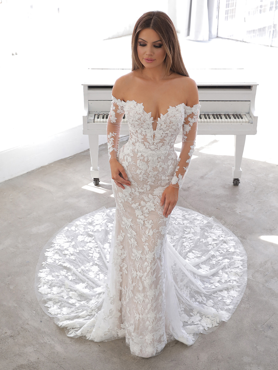 Blue by Enzoani wedding gown at Whimsical Bridal
