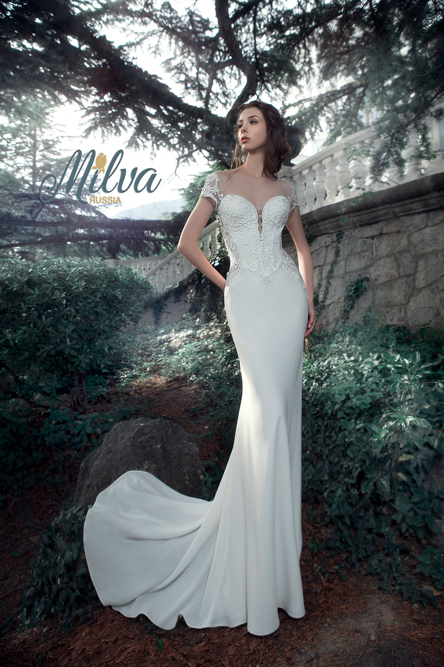 Milva wedding gown at Whimsical Bridal