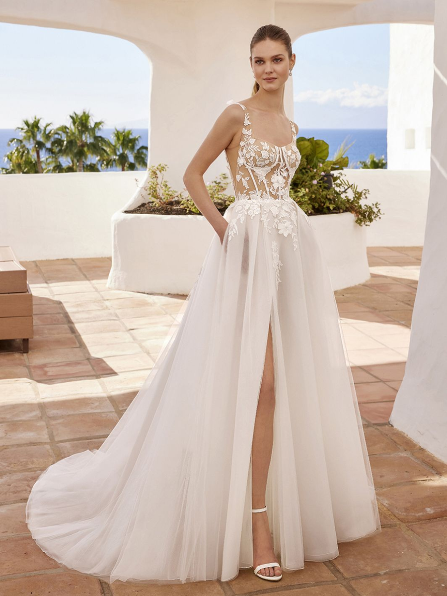 Love wedding gown at Whimsical Bridal