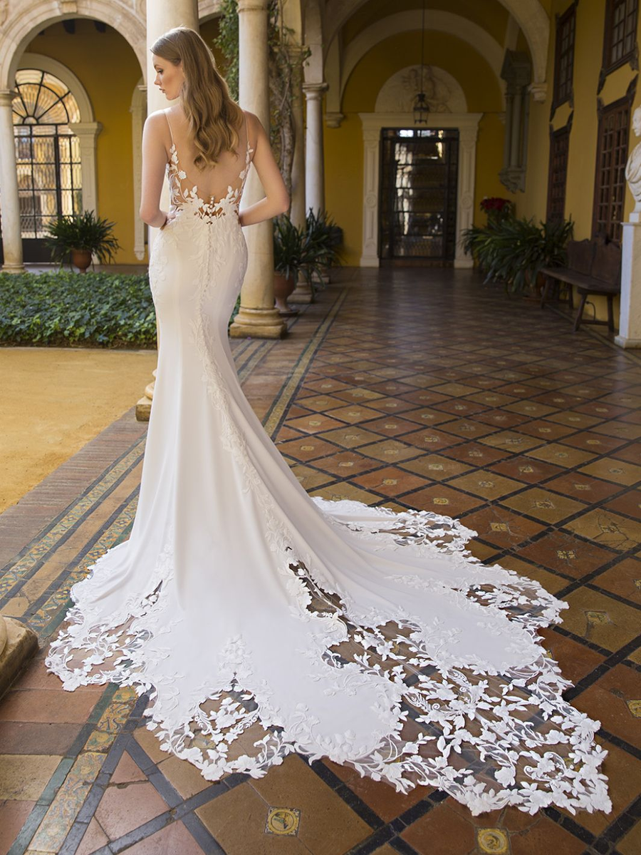Blue by Enzoani wedding gown at Whimsical Bridal