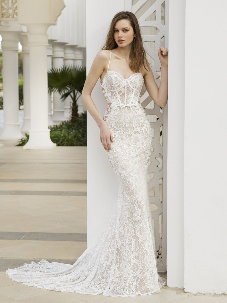 Blue by Enzoani wedding gown at Whimsical Bridal