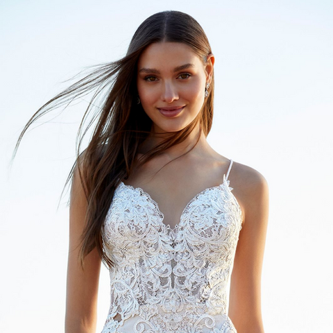 Blue by Enzoani wedding gown at Whimsical Bridal