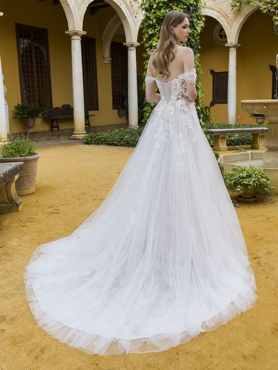 Blue by Enzoani wedding gown at Whimsical Bridal