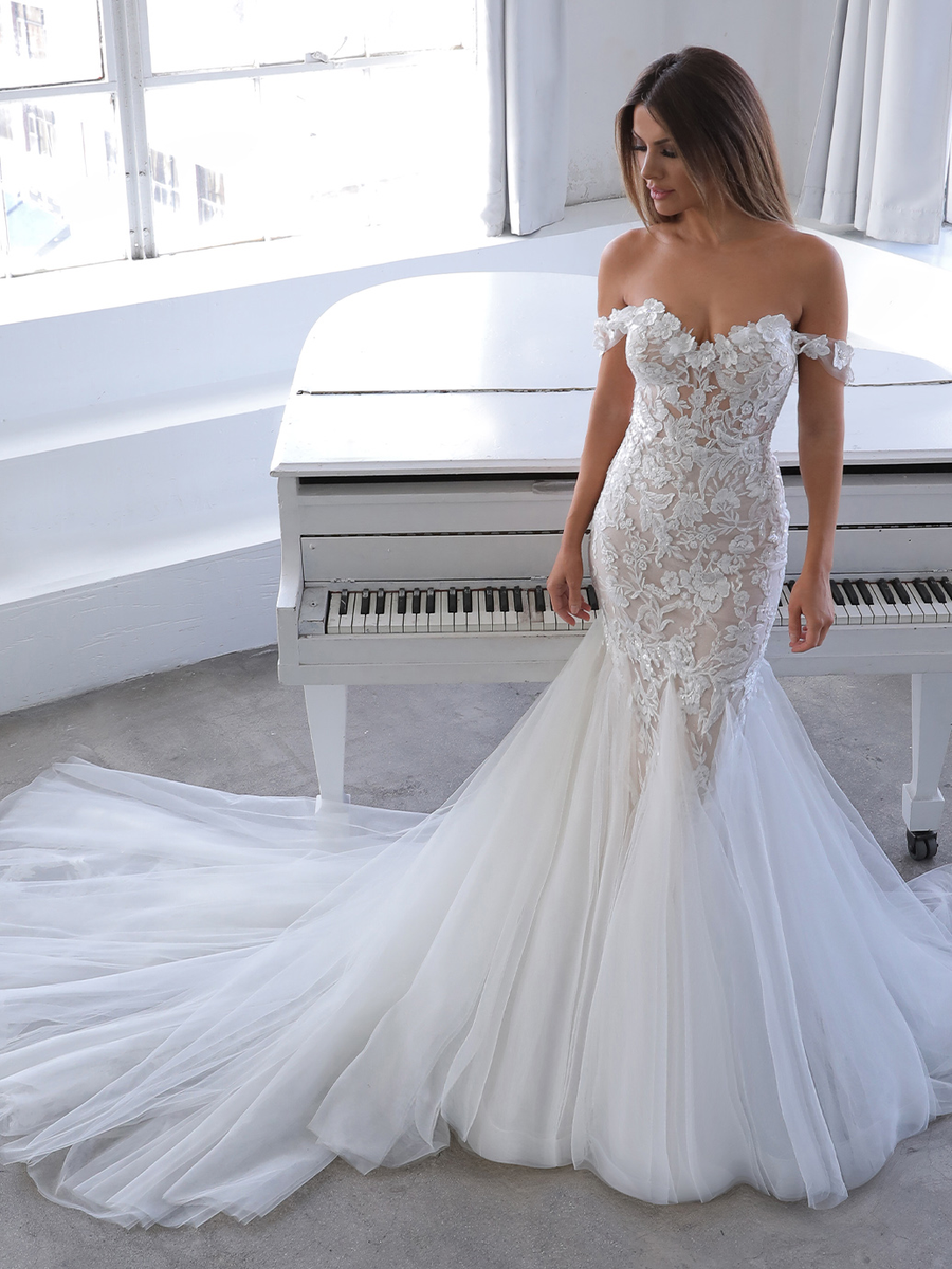 Blue by Enzoani wedding gown at Whimsical Bridal