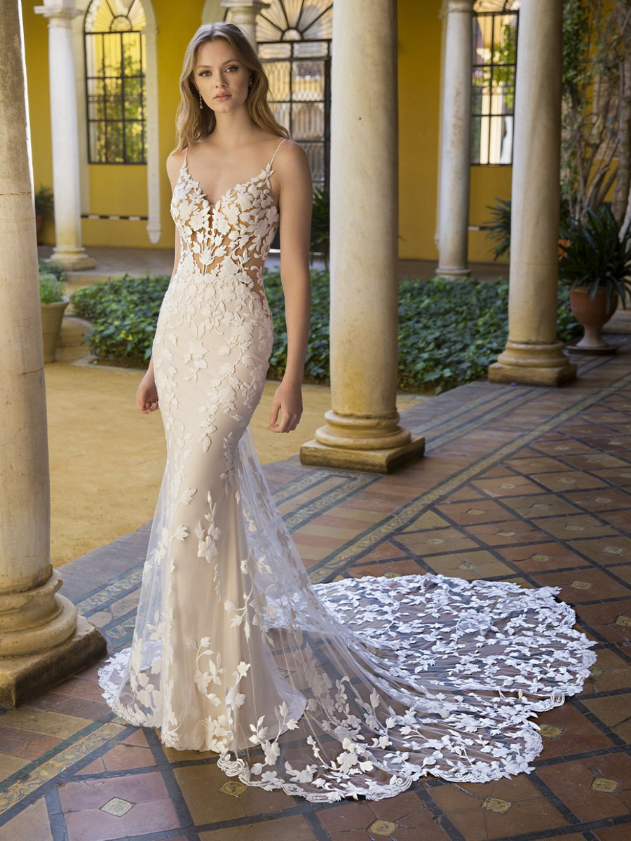 Blue by Enzoani wedding gown at Whimsical Bridal