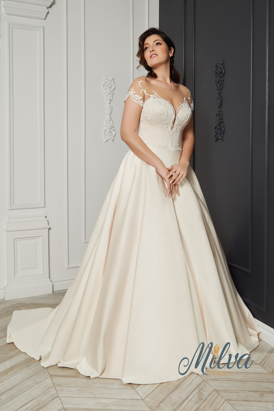 Milva wedding gown at Whimsical Bridal