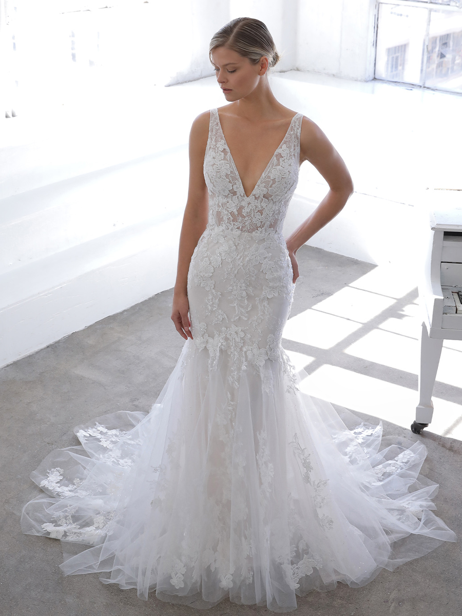 Blue by Enzoani wedding gown at Whimsical Bridal