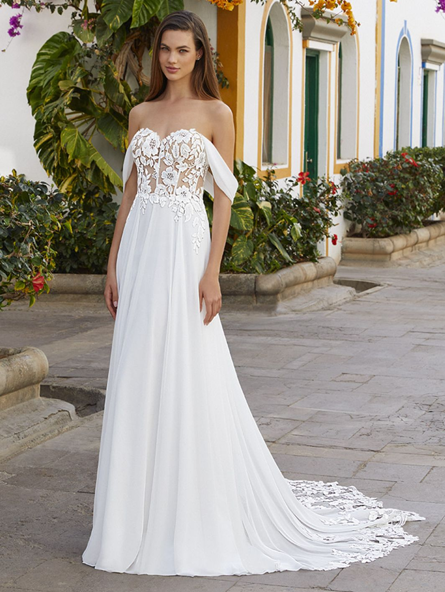Love wedding gown at Whimsical Bridal
