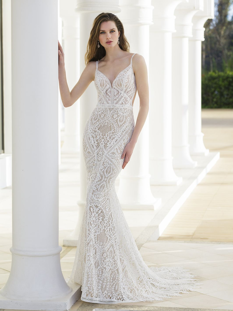 Blue by Enzoani wedding gown at Whimsical Bridal