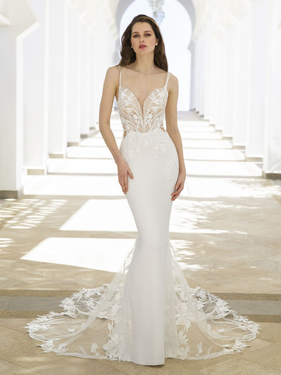 Blue by Enzoani wedding gown at Whimsical Bridal