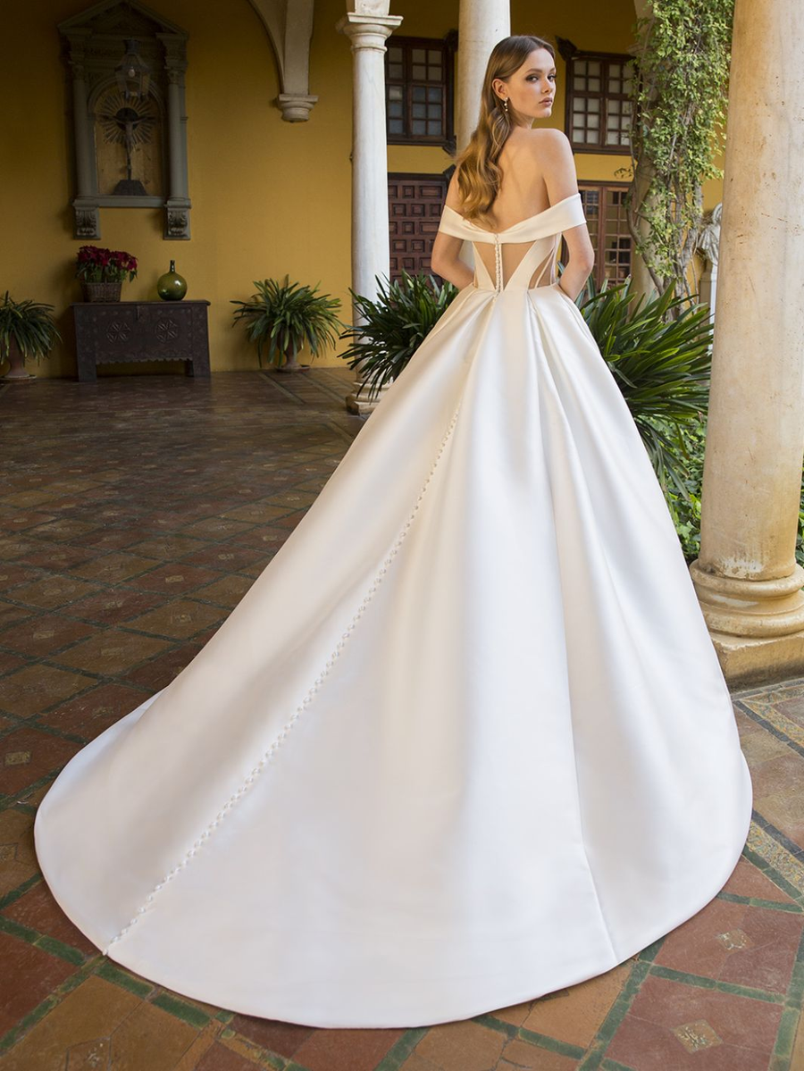 Blue by Enzoani wedding gown at Whimsical Bridal