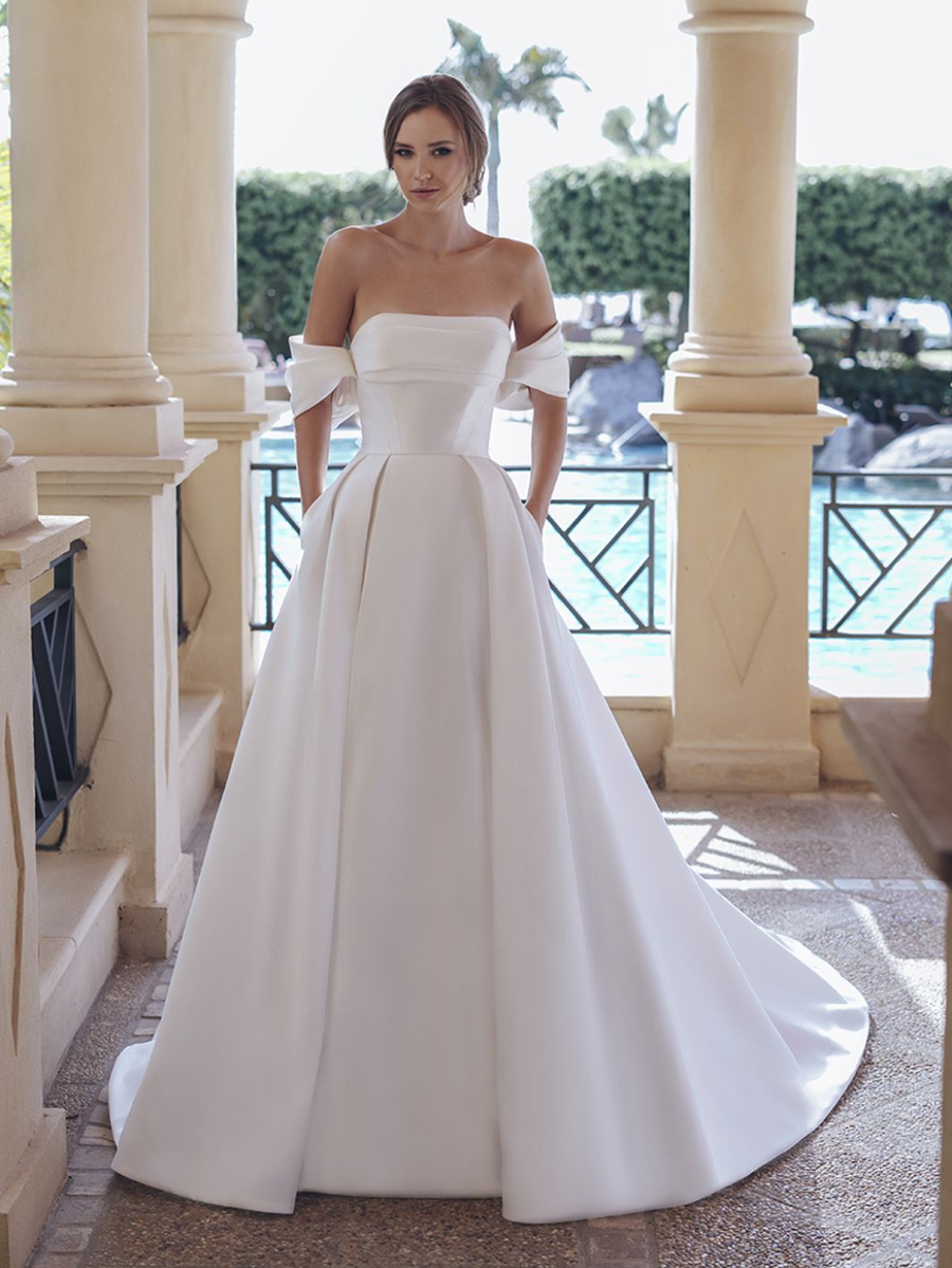 Blue by Enzoani wedding gown at Whimsical Bridal