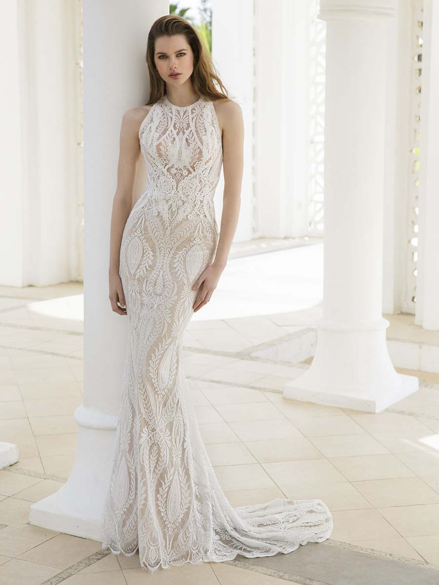 Blue by Enzoani wedding gown at Whimsical Bridal