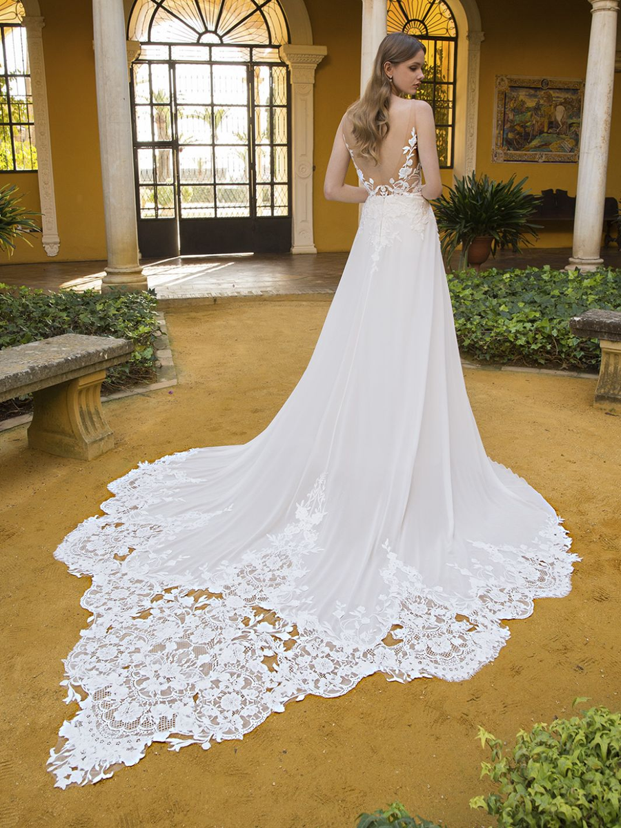 Blue by Enzoani wedding gown at Whimsical Bridal