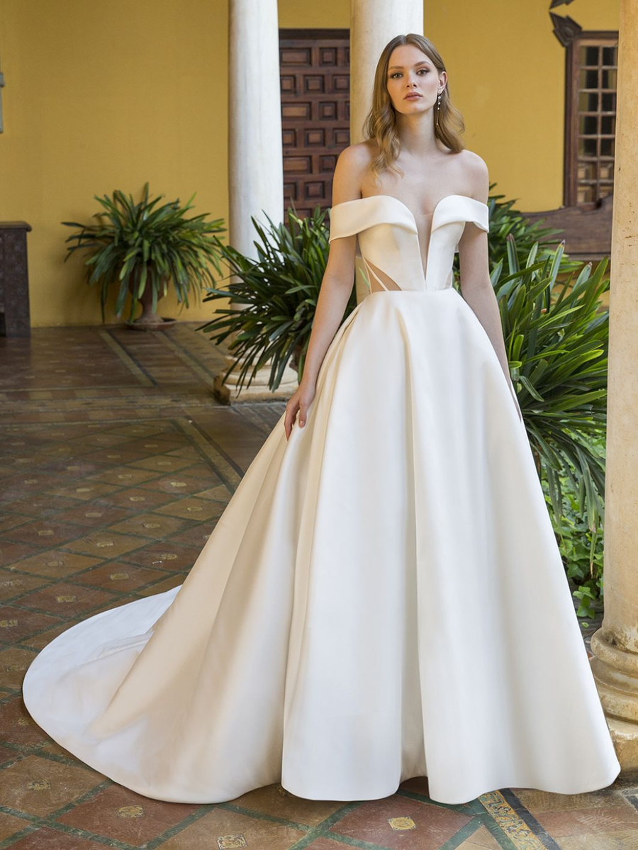 Blue by Enzoani wedding gown at Whimsical Bridal