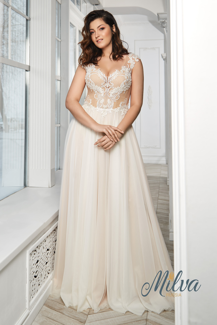 Milva wedding gown at Whimsical Bridal