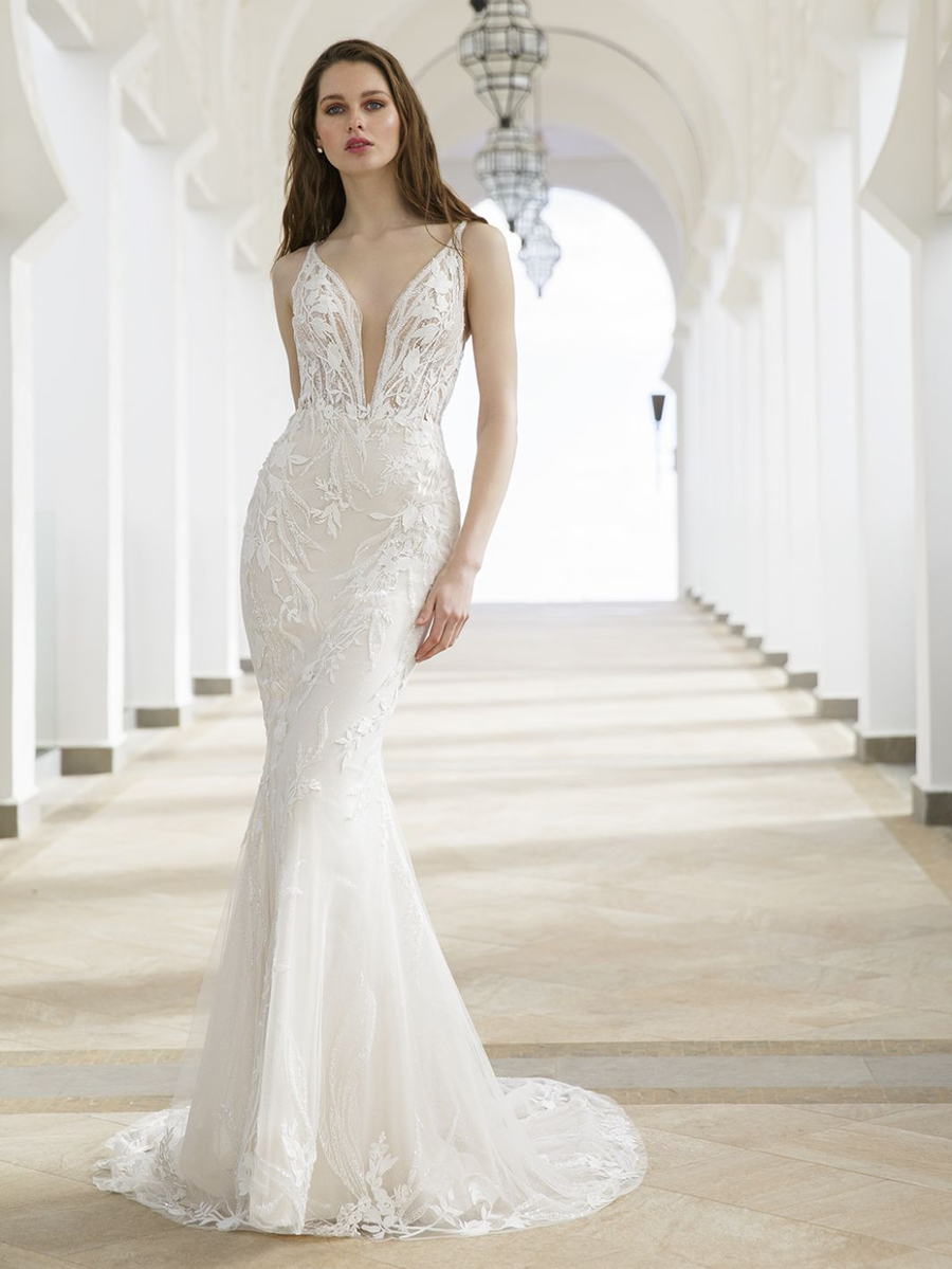 Blue by Enzoani wedding gown at Whimsical Bridal