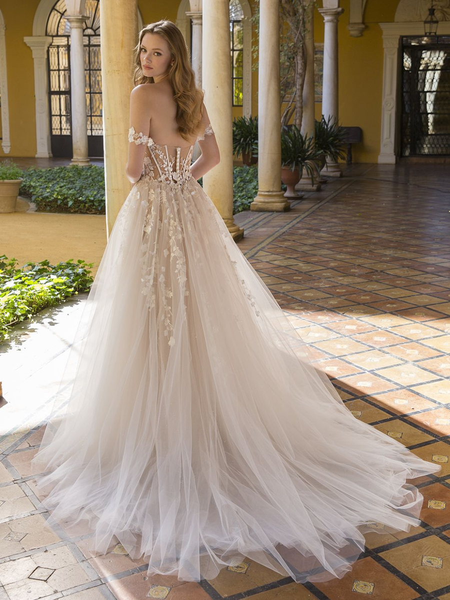 Blue by Enzoani wedding gown at Whimsical Bridal
