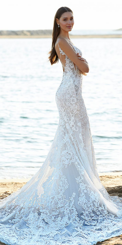 Blue by Enzoani wedding gown at Whimsical Bridal