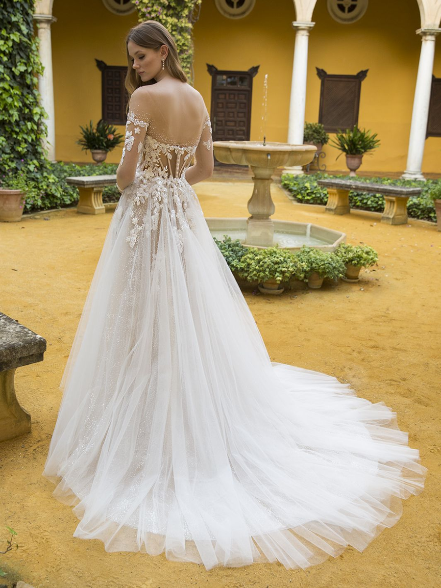 Blue by Enzoani wedding gown at Whimsical Bridal