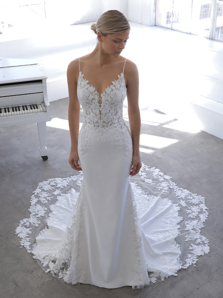 Blue by Enzoani wedding gown at Whimsical Bridal