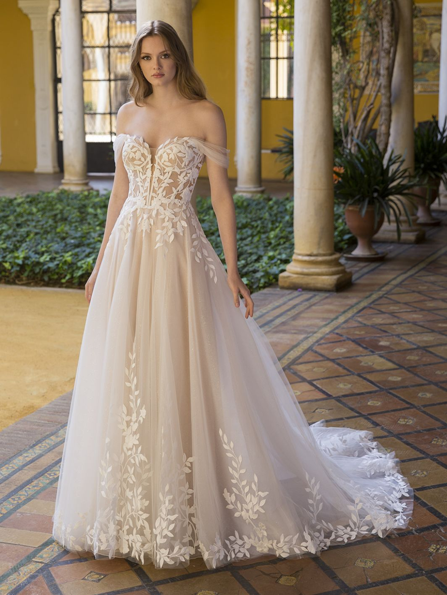 Blue by Enzoani wedding gown at Whimsical Bridal