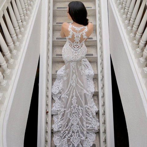 Blue by Enzoani wedding gown at Whimsical Bridal