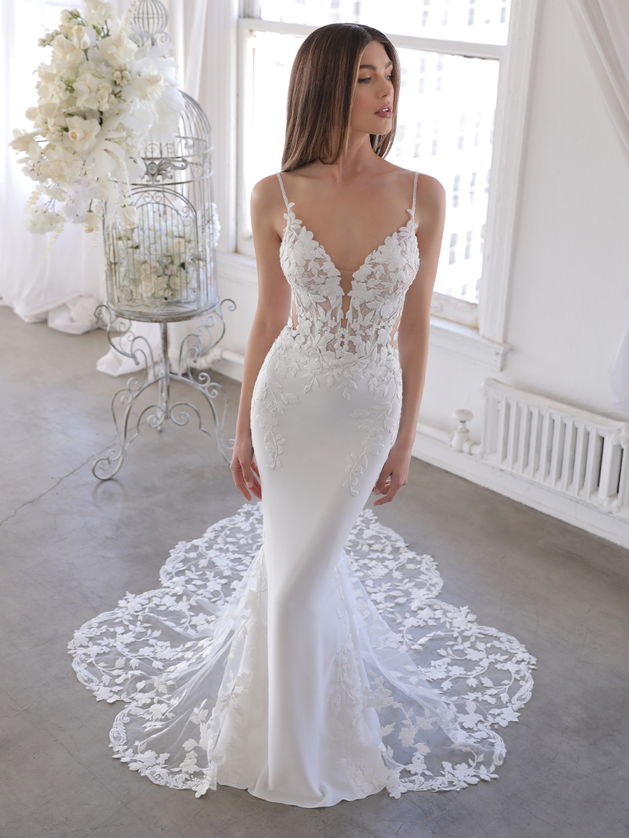 Blue by Enzoani wedding gown at Whimsical Bridal