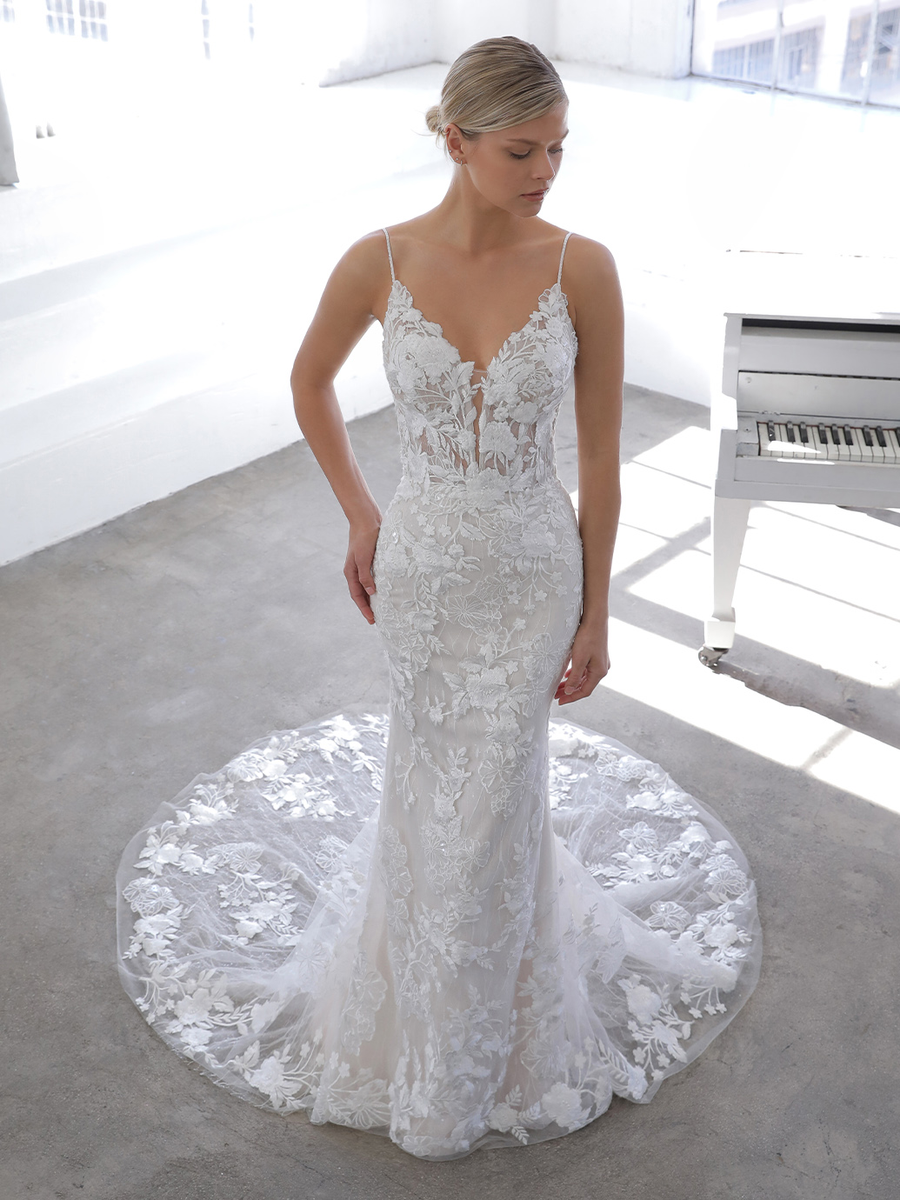 Blue by Enzoani wedding gown at Whimsical Bridal