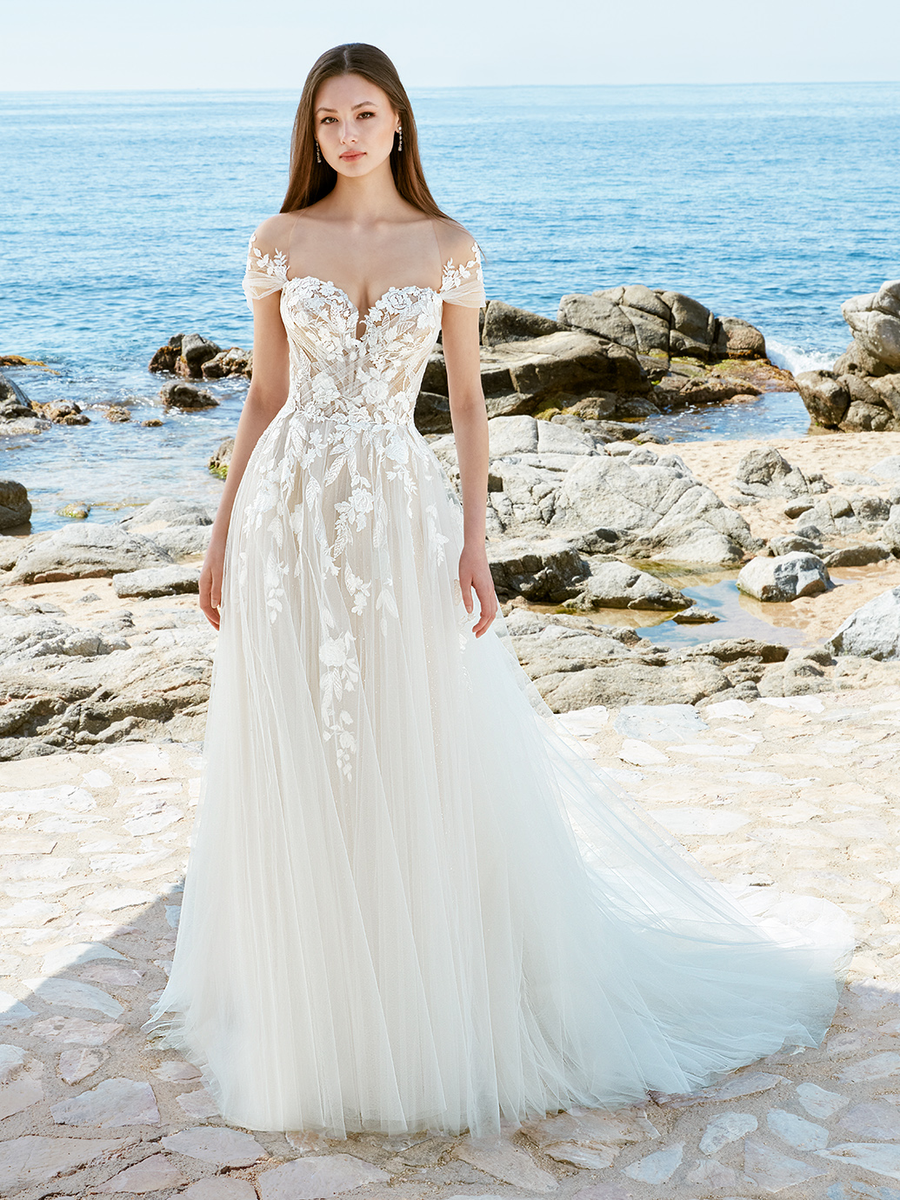 Love wedding gown at Whimsical Bridal