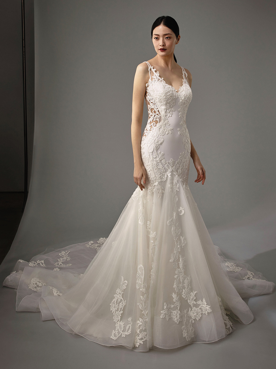 Blue by Enzoani wedding gown at Whimsical Bridal