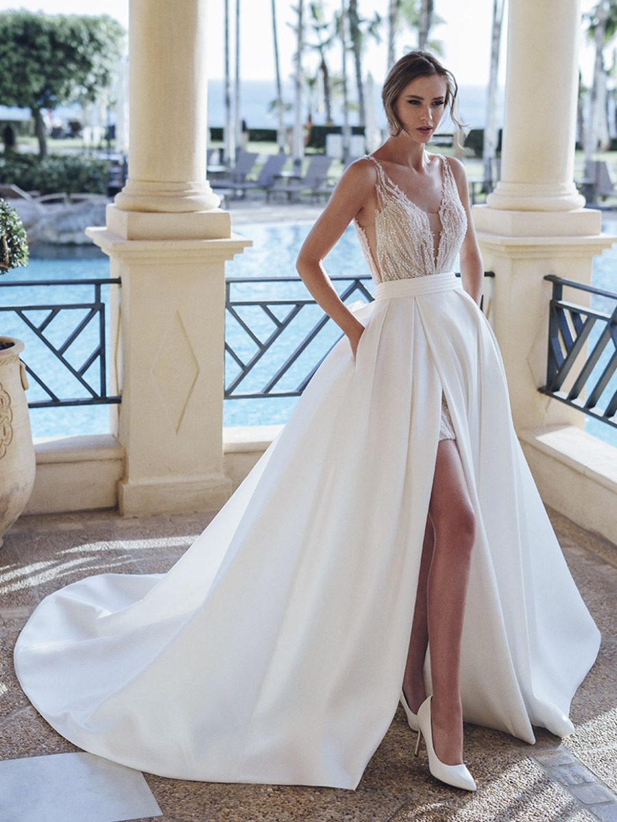 Blue by Enzoani wedding gown at Whimsical Bridal