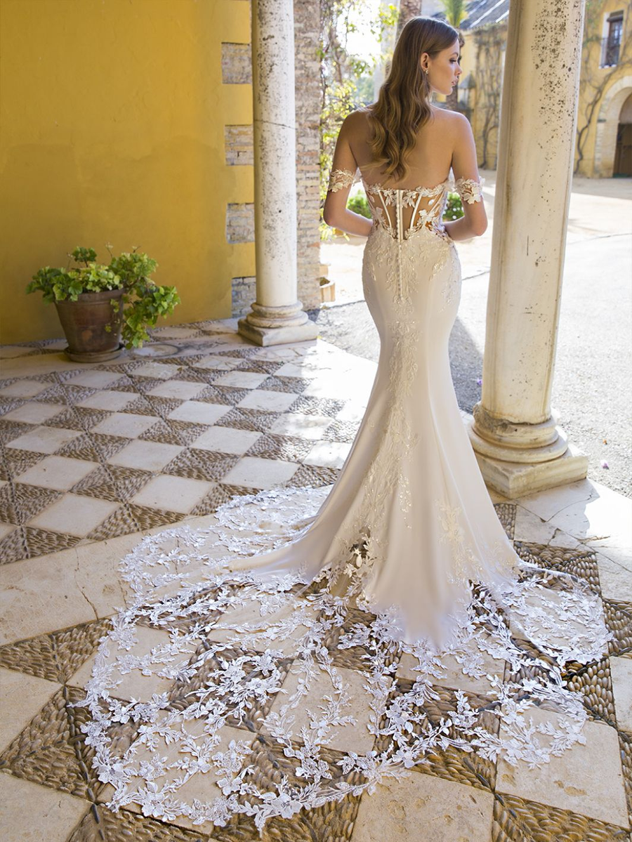 Blue by Enzoani wedding gown at Whimsical Bridal