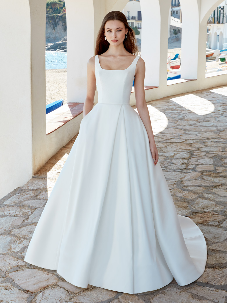 Love wedding gown at Whimsical Bridal