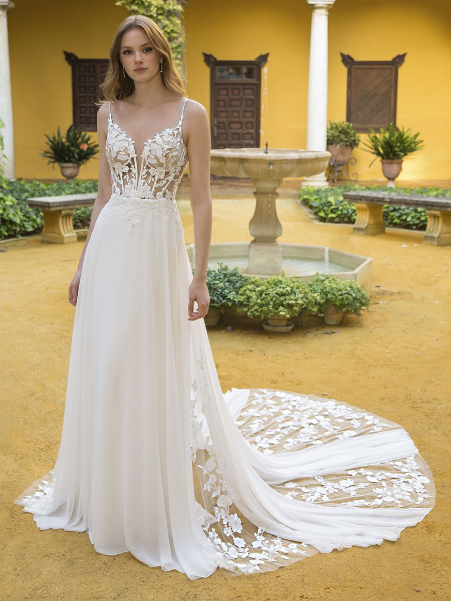 Blue by Enzoani wedding gown at Whimsical Bridal