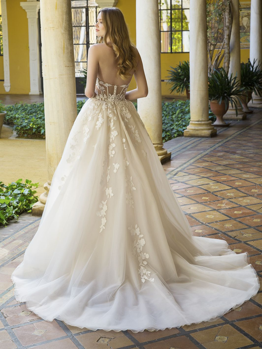 Blue by Enzoani wedding gown at Whimsical Bridal