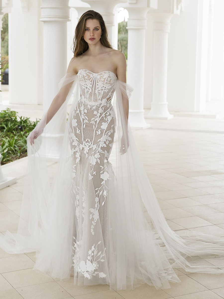 Blue by Enzoani wedding gown at Whimsical Bridal