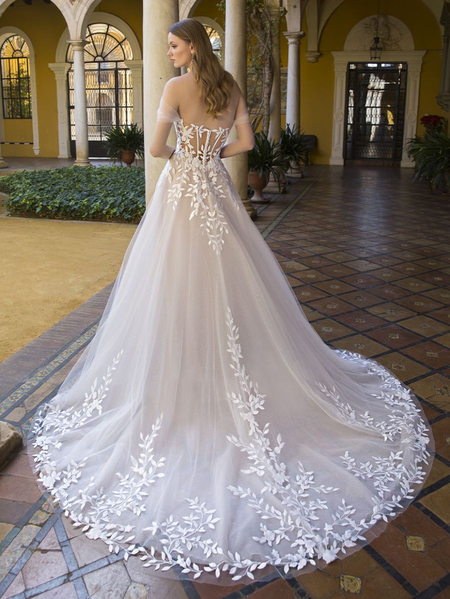Blue by Enzoani wedding gown at Whimsical Bridal