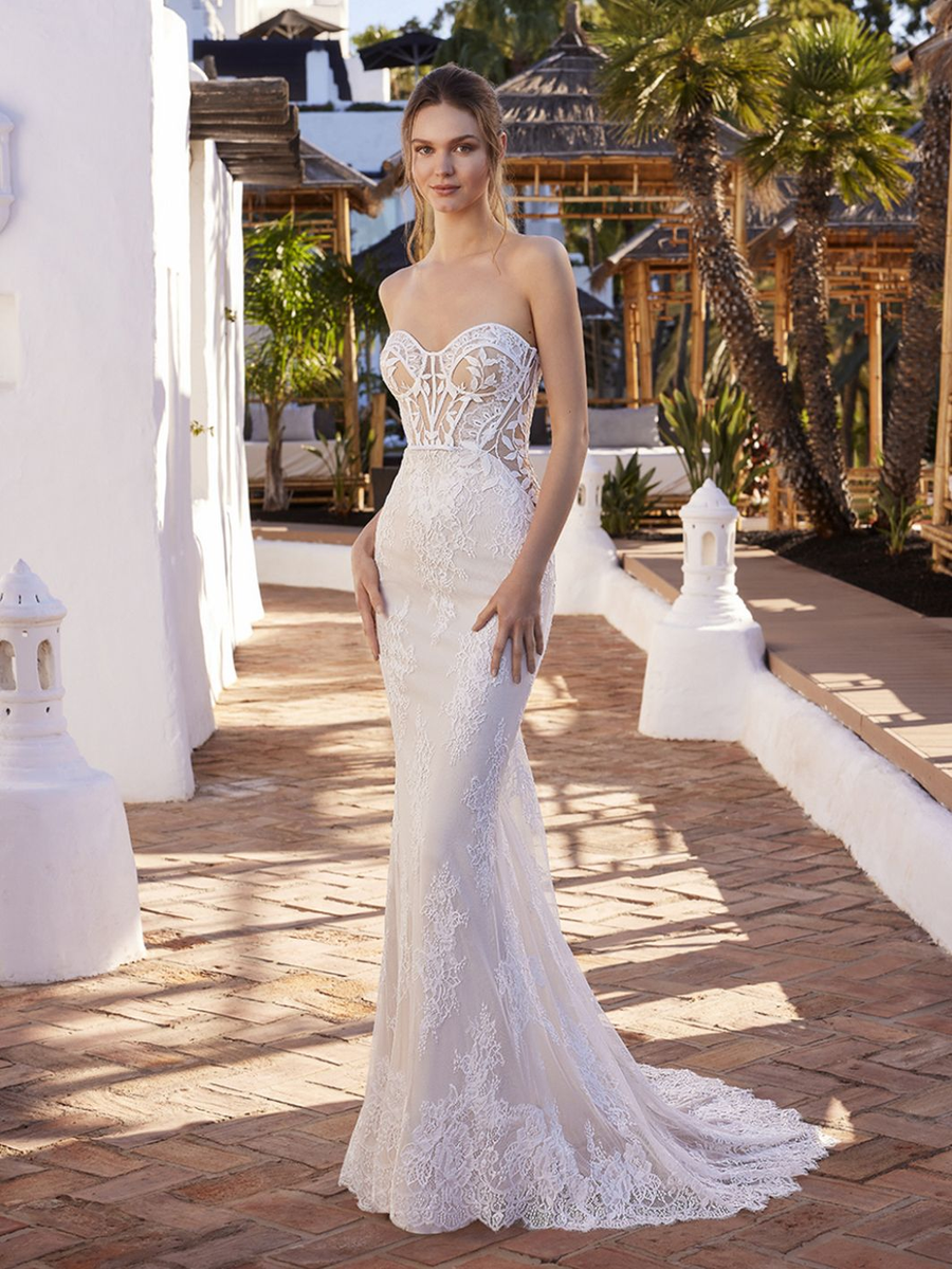 Love wedding gown at Whimsical Bridal