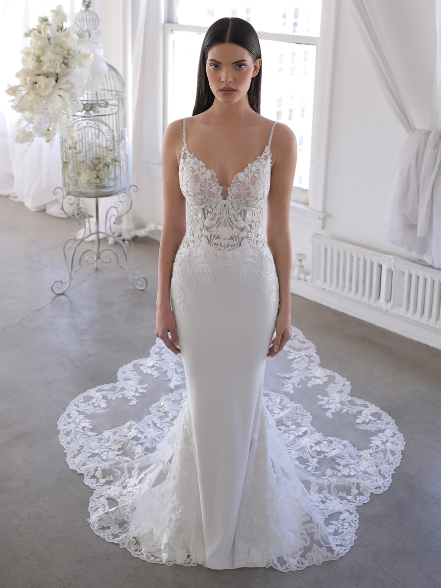 Blue by Enzoani wedding gown at Whimsical Bridal