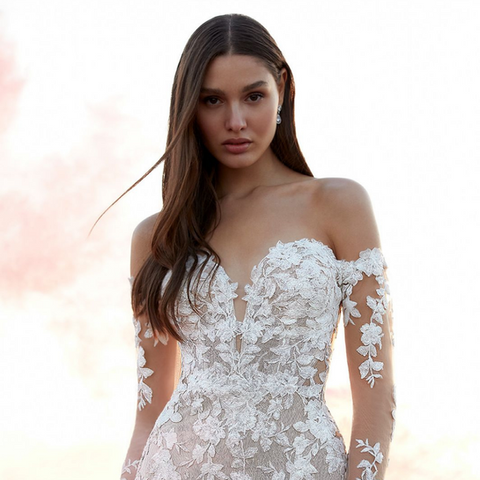 Blue by Enzoani wedding gown at Whimsical Bridal