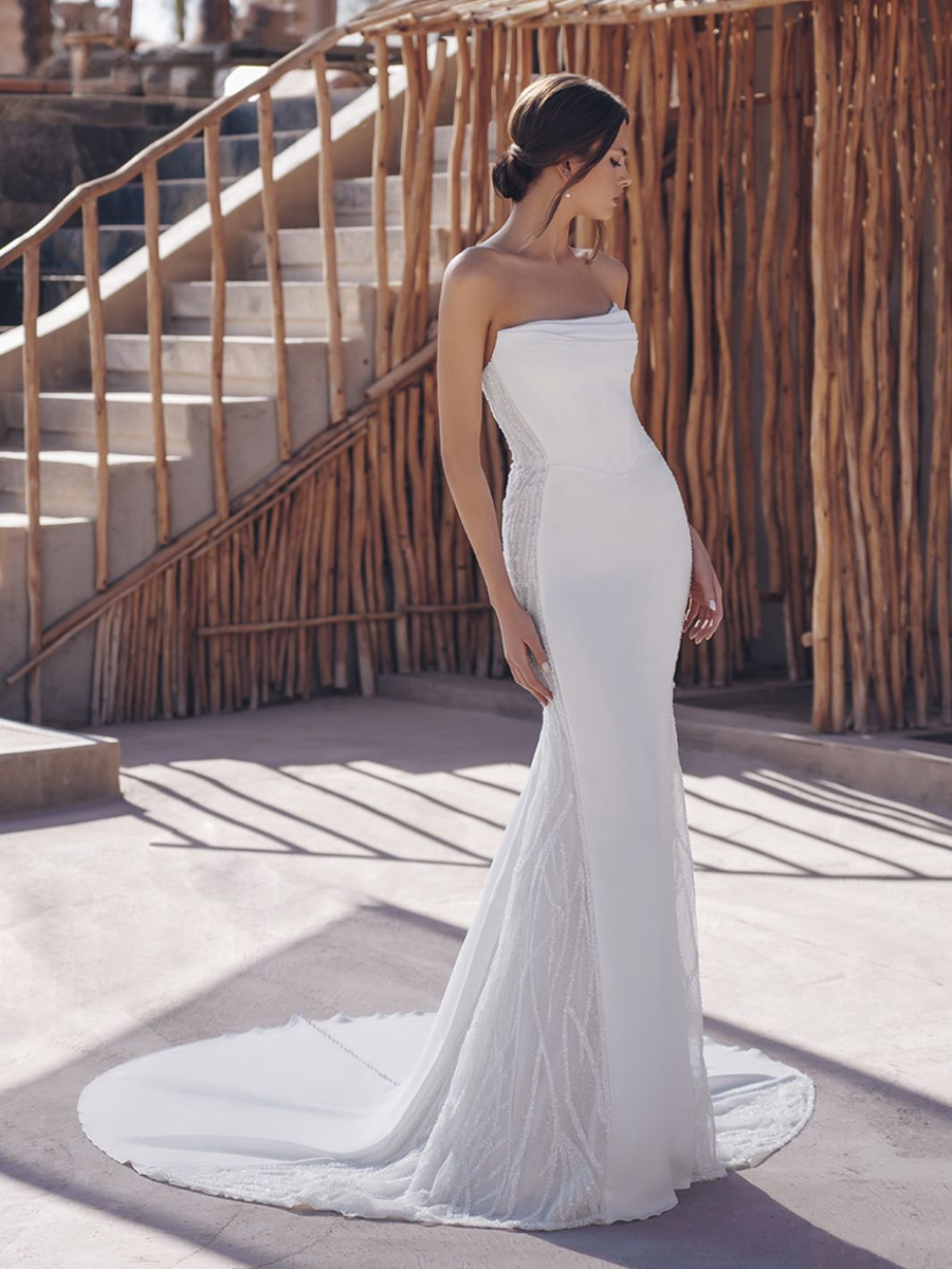 Blue by Enzoani wedding gown at Whimsical Bridal